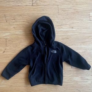North Face 6-12 Months Fleece Zip Jacket Hoodie
